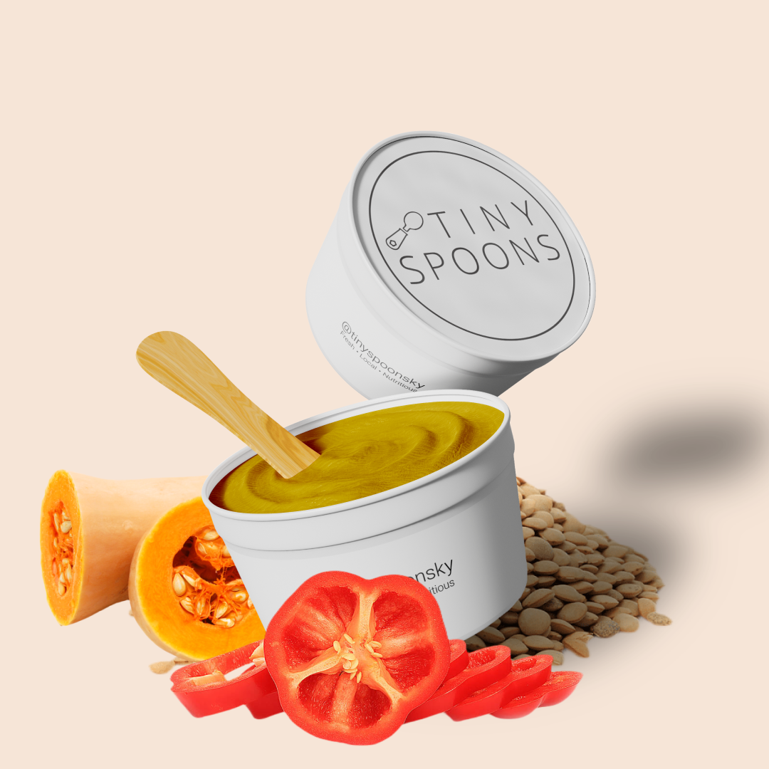 Lentil, butternut squash and bell pepper stew